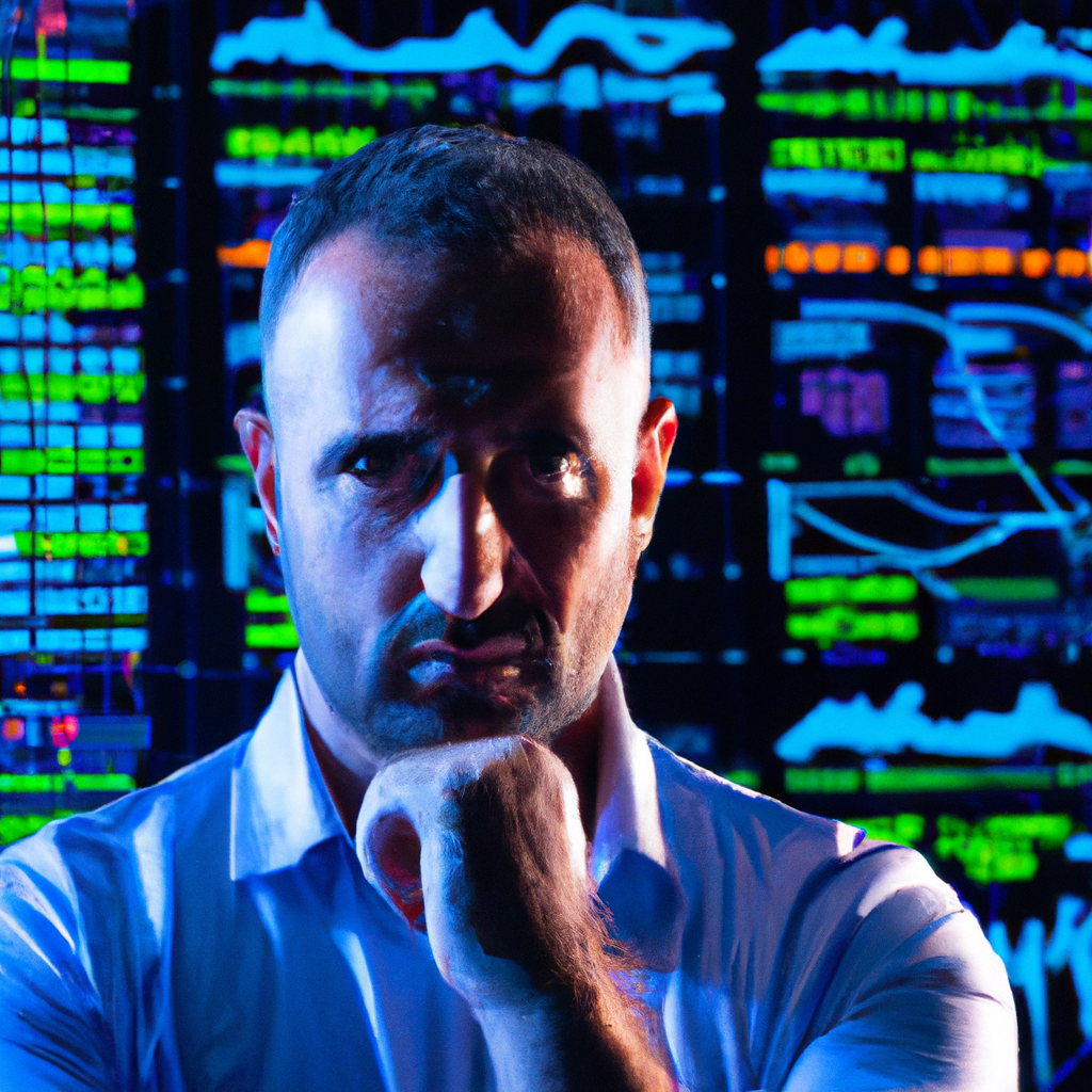 Analista de datos de medios con dashboards de fondo